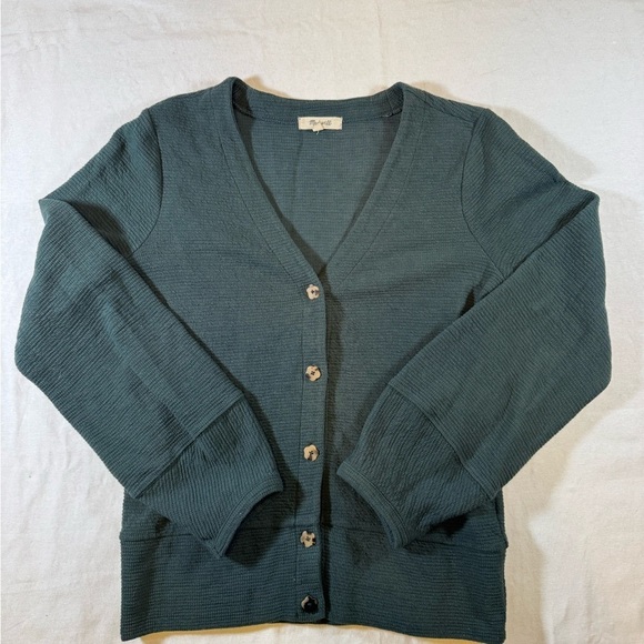 Madewell Sweaters - Madewell Teal Button-Up Women's Sweater